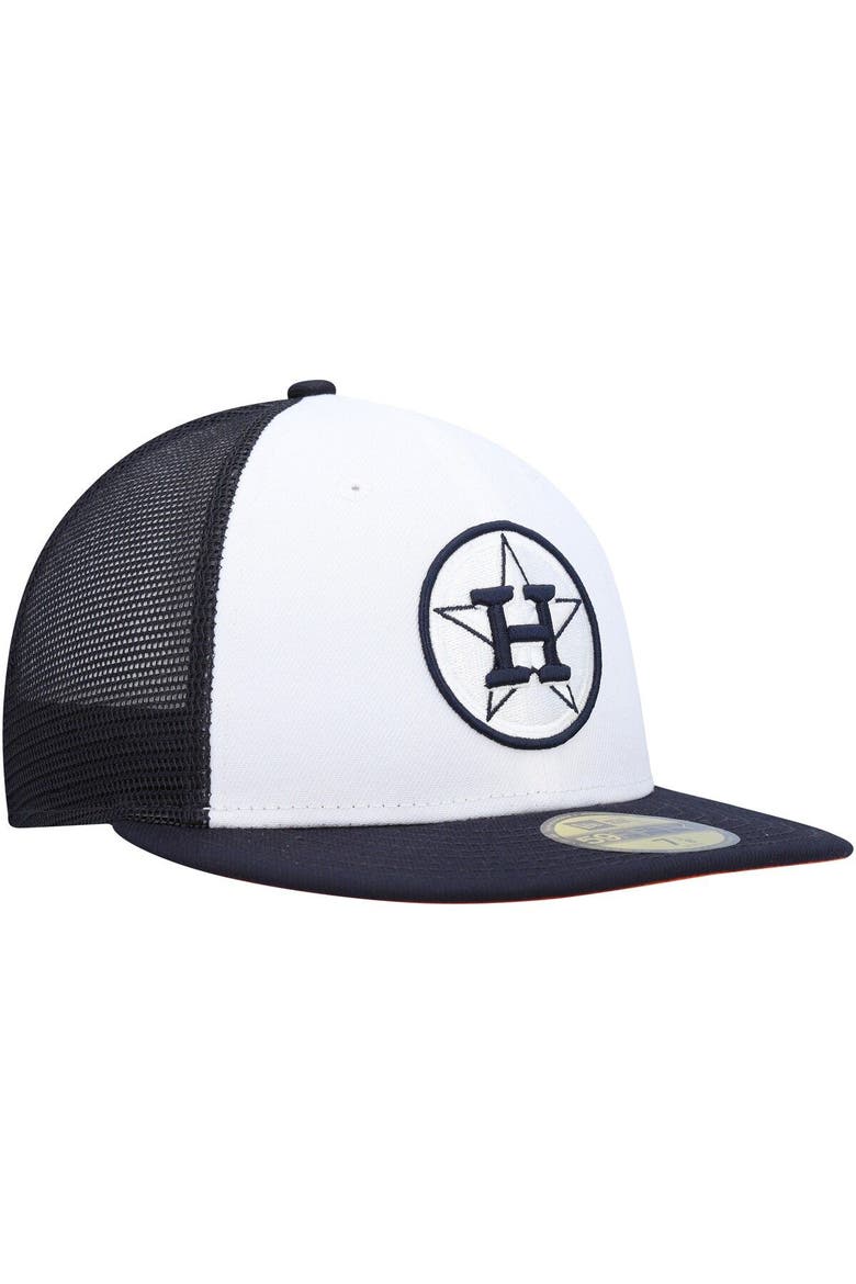 Men's New Era White/Navy Houston Astros 2023 On-Field Batting Practice 59FIFTY Fitted Hat, Alternate, color, White