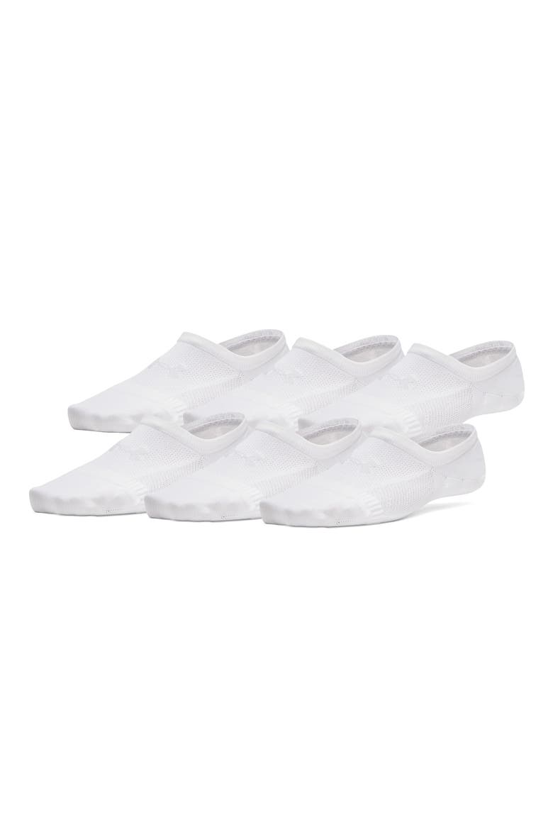 Vanish 6-Pack No-Show Socks, Main, color, 100 WHITE