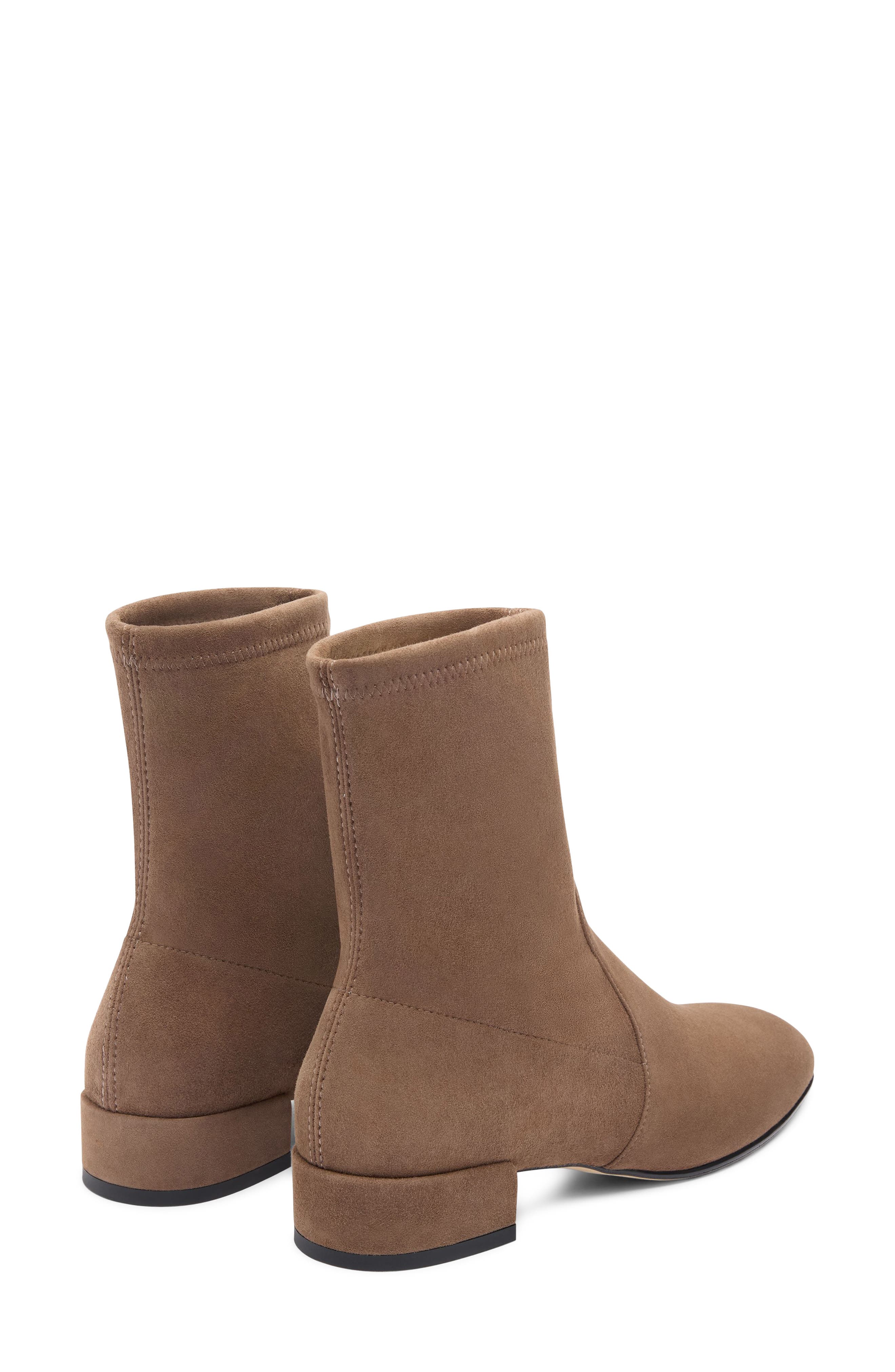 Bacari Leather Bootie, Alternate, color, WEATHEREDTAUPE
