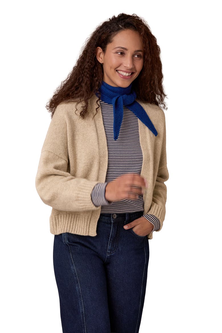 Supersoft Weekend Cardigan, Alternate, color, Oatmeal Marl