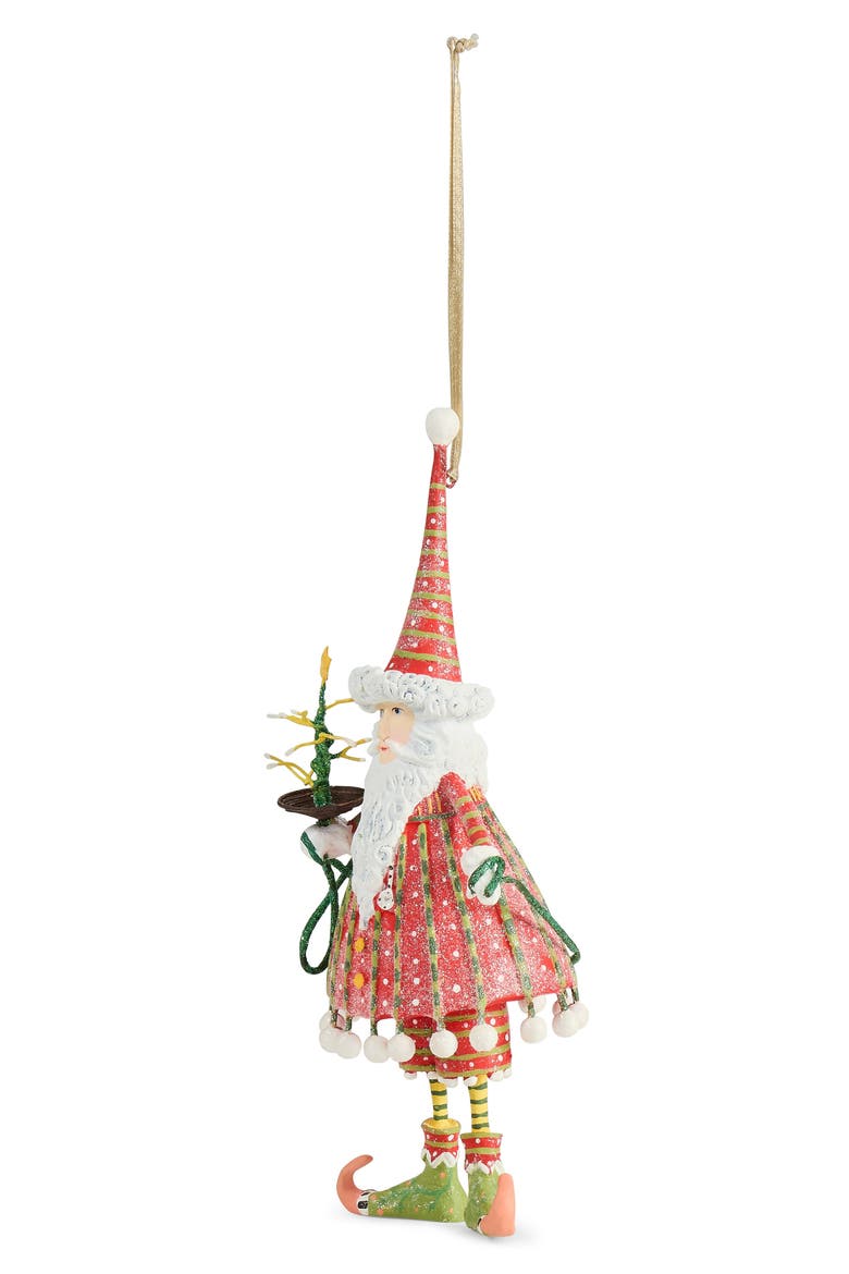 Patience Brewster Dash Away Santa Ornament, Alternate, color, RED