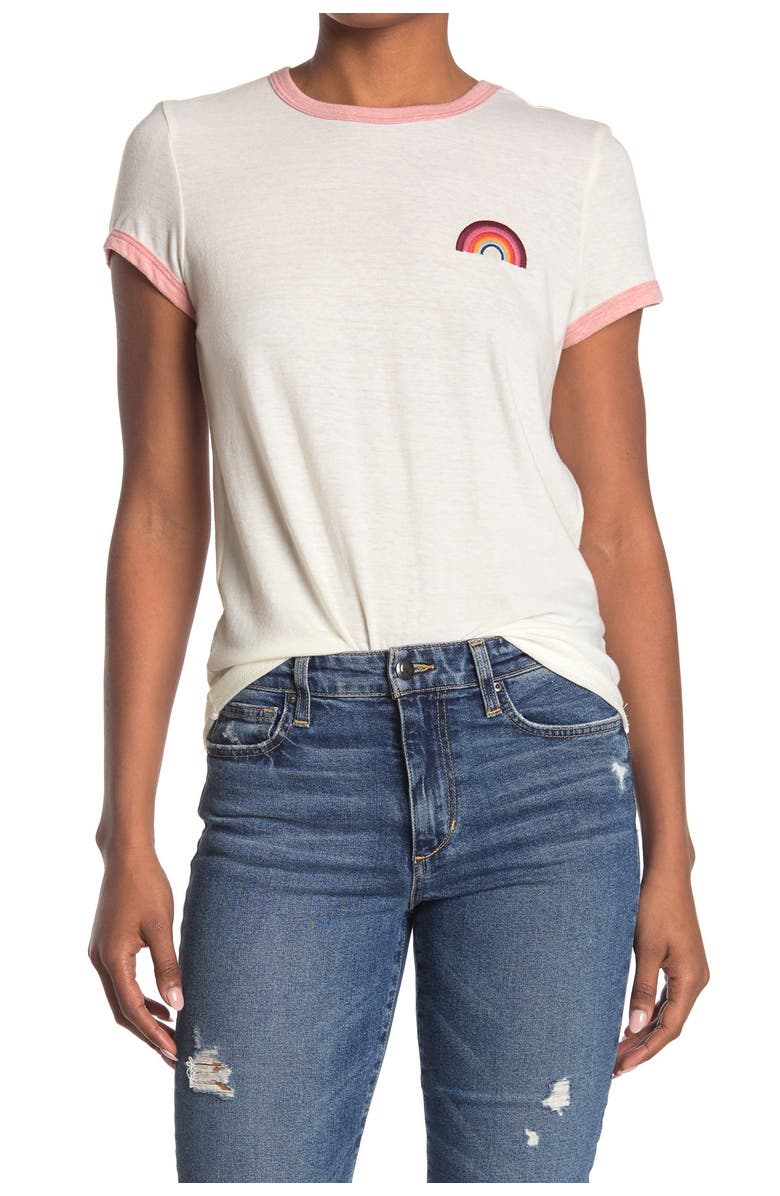 Marine Layer Rainbow Crew Neck T-Shirt, Alternate, color, 