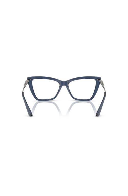 Jimmy Choo 53mm Cat Eye Optical Glasses In Blue