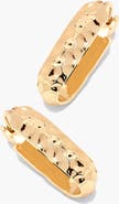 YOJ Sanu Soft Hammered Midi Hoop Earrings in Gold