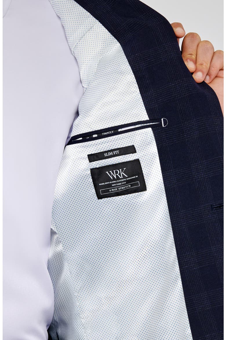 Check Sport Coat, Alternate, color, NAVY