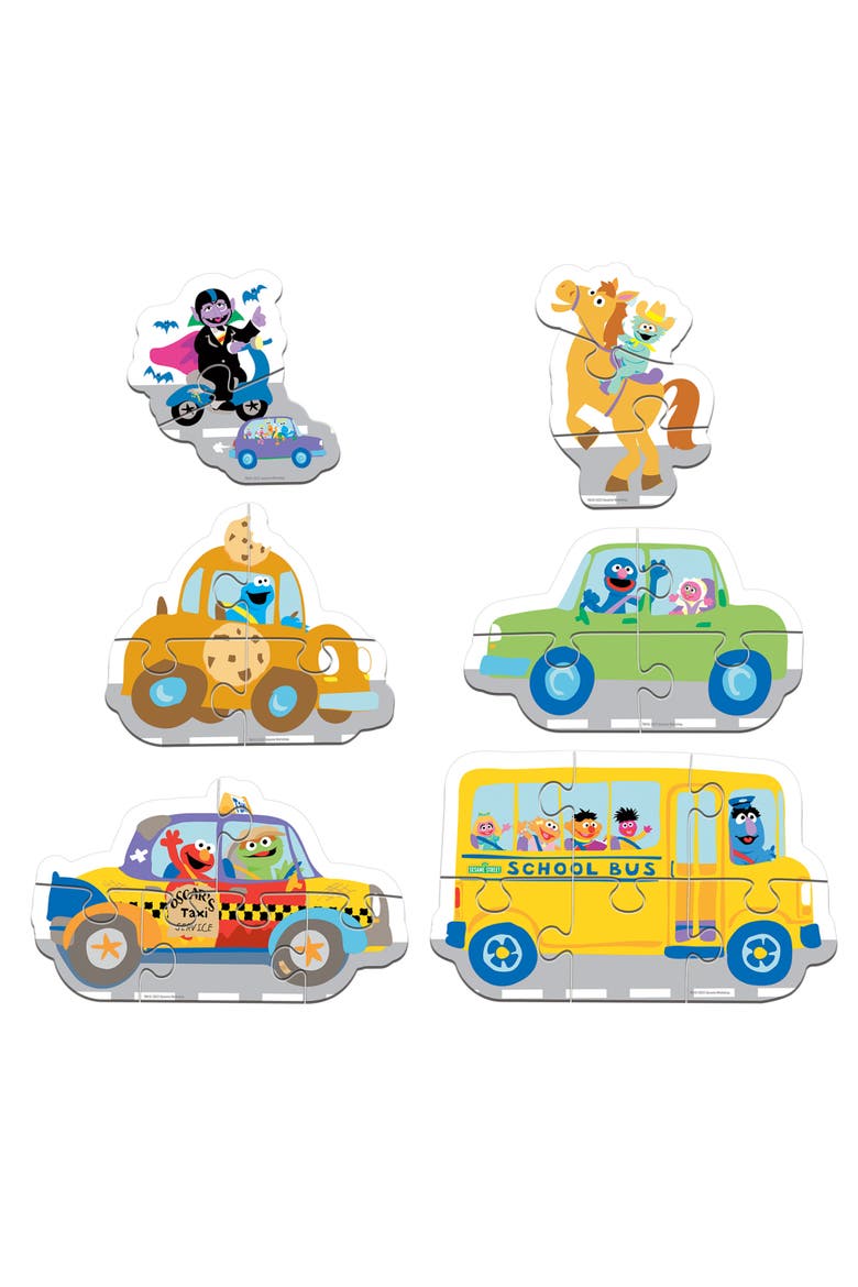 Sesame Street Vehicles 6-Pack Puzzles, Alternate, color, Multicolor