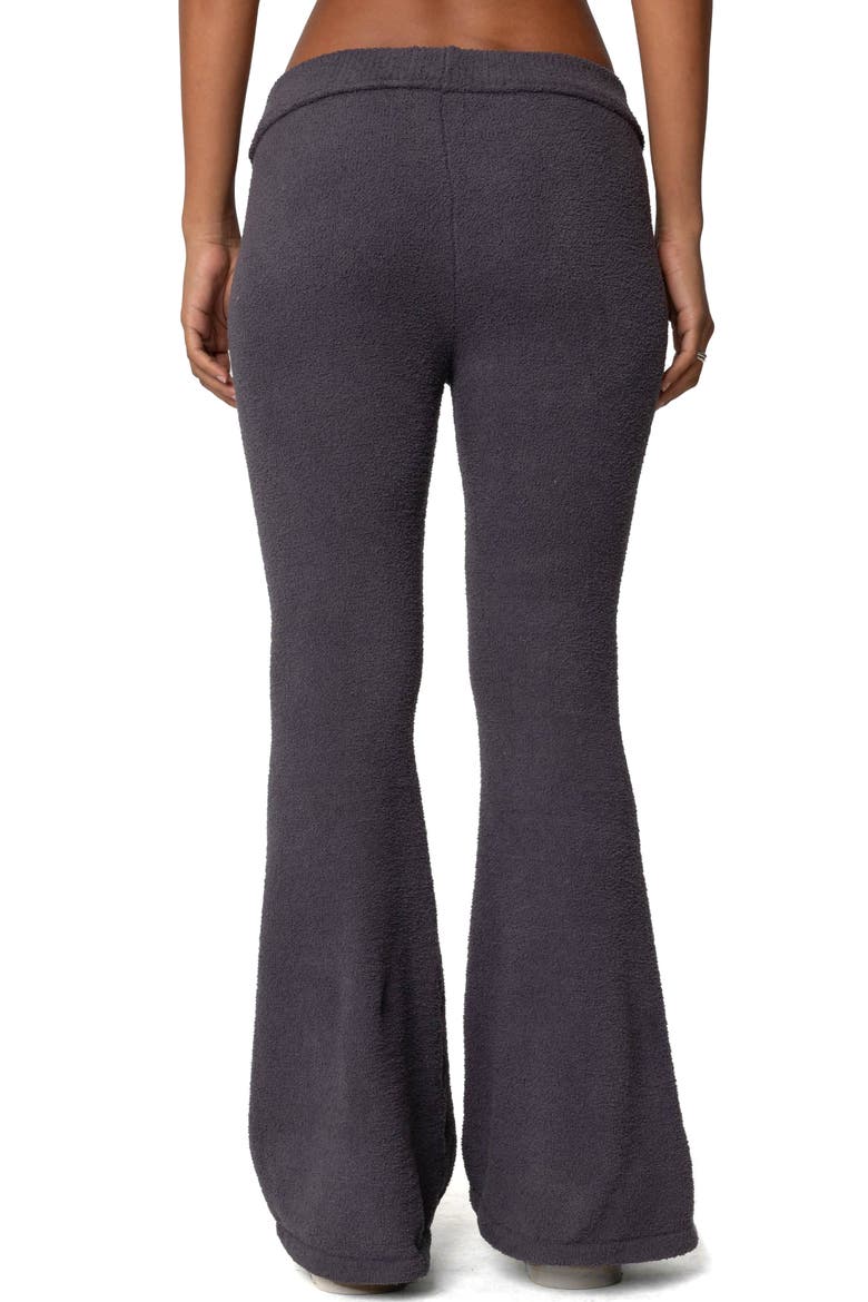 Plush Flare Leg Pants, Alternate, color, DARK GRAY
