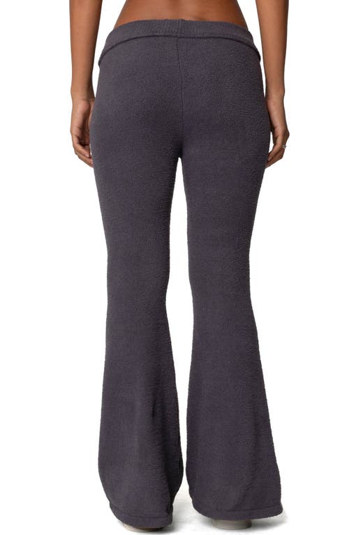 EDIKTED EDIKTED PLUSH FLARE LEG PANTS 