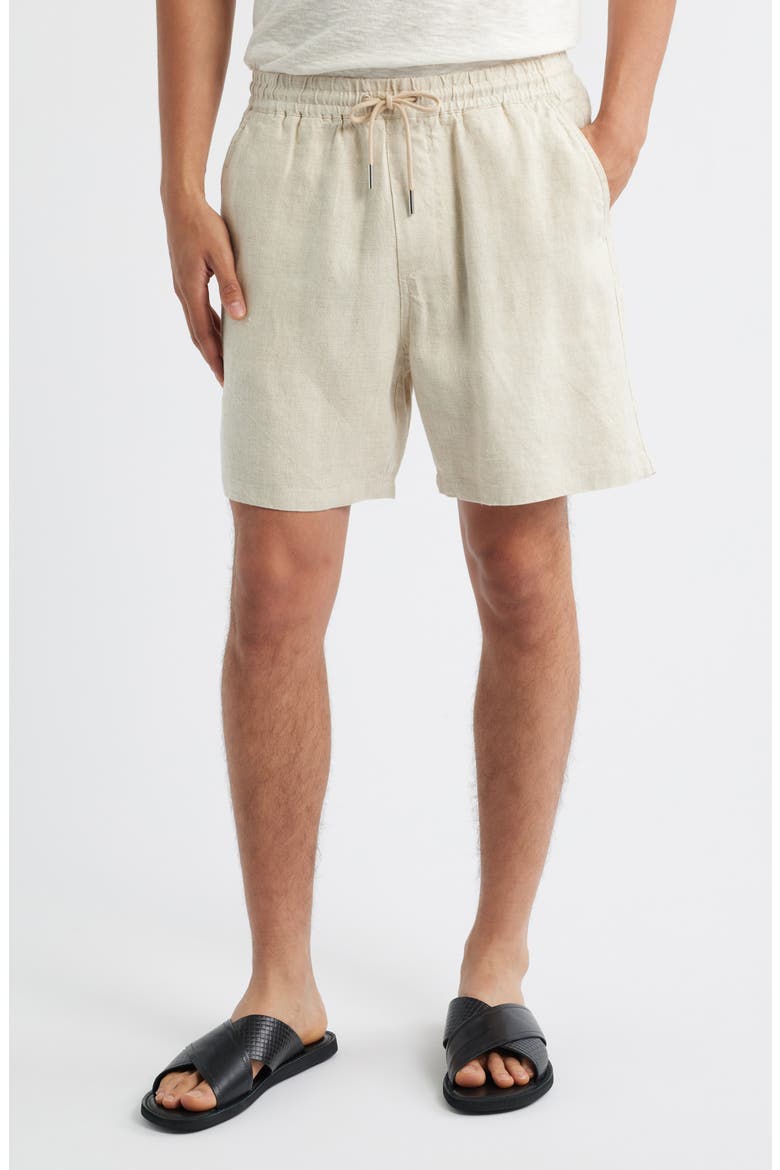 1454 Gregor Linen Drawstring Shorts, Main, color, OAT