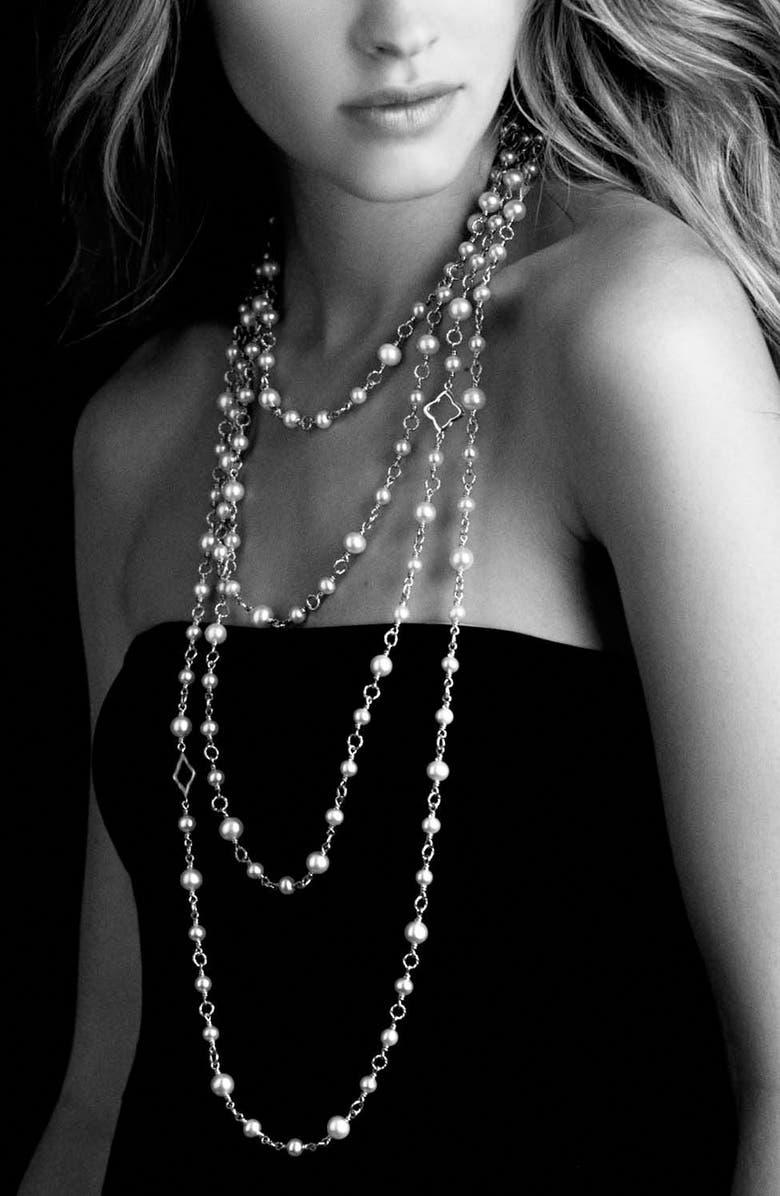David Yurman Pearl Chain Necklace, Alternate, color,