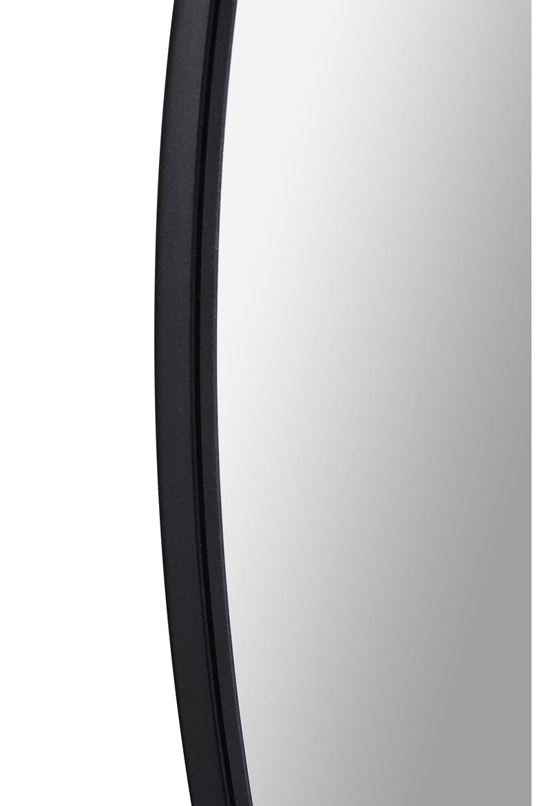 Claribel Round Mirror, Alternate, color, BLACK