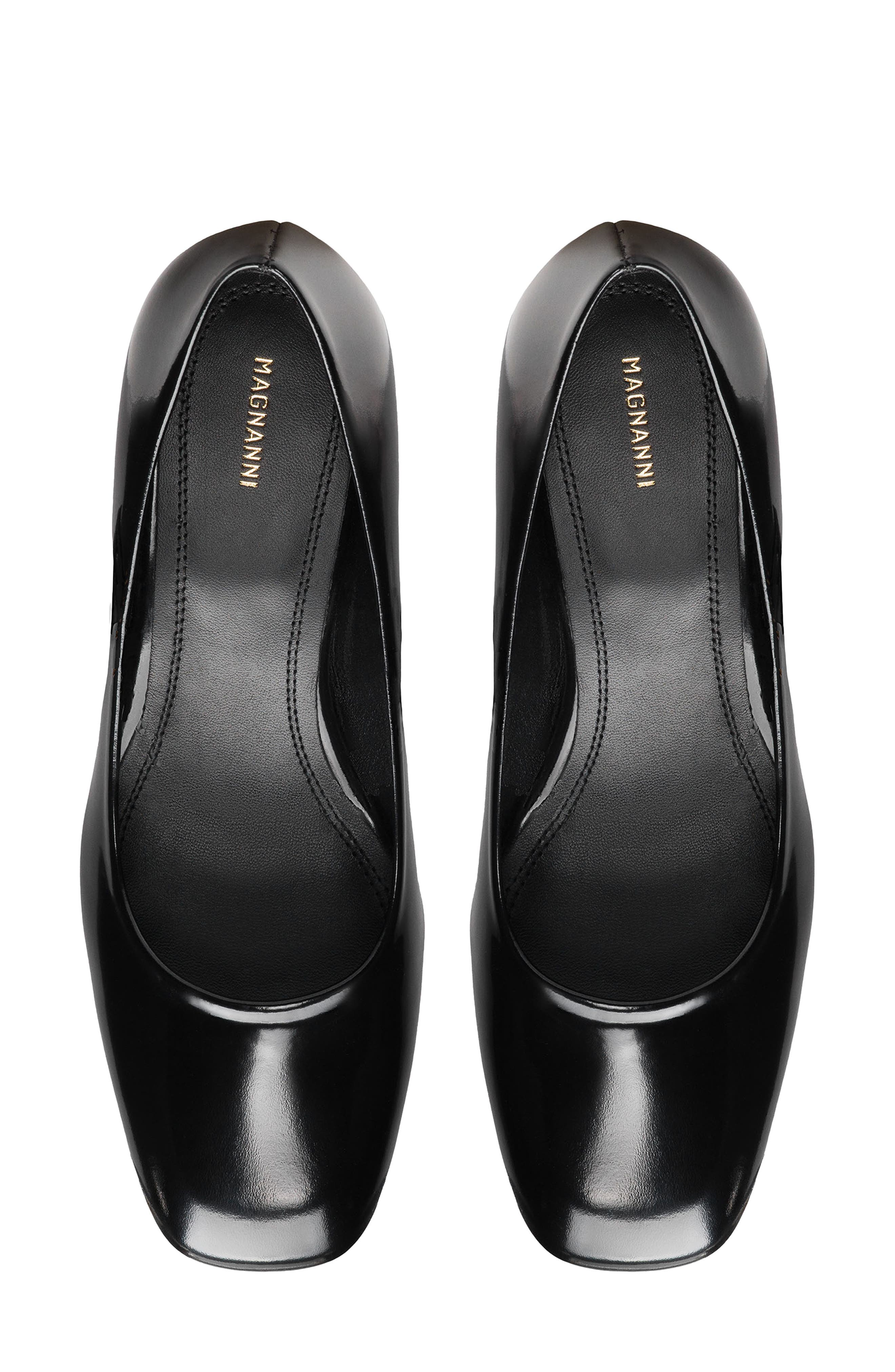 Magnanni Stasia Block Heel Pump, Alternate, color, Black