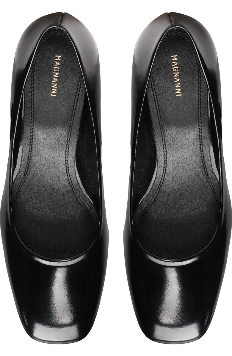 Magnanni Stasia Block Heel Pump, Alternate, color, Black