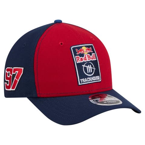Men's New Era  Red/Navy Shane van Gisbergen Trackhouse Driver Number Side Patch 9FORTY M-Crown Adjustable Hat