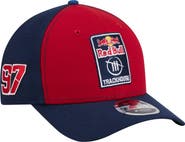 New Era Men's New Era Red/Navy Shane van Gisbergen Trackhouse Driver Number Side Patch 9FORTY M-Crown Adjustable Hat