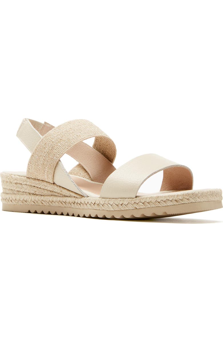 La Canadienne Rowena City Dry<sup>™</sup> Waterproof Espadrille Sandal, Main, color, Milk Pebble