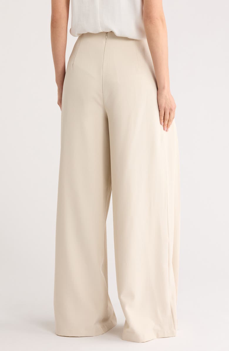 BY DESIGN Plymouth Pleated Wide Leg Pants, Alternate, color, Pumice Stone