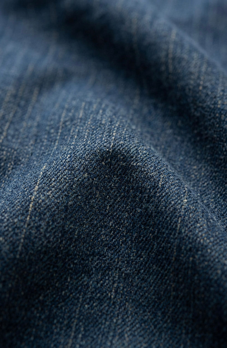 Modenaire Denim Zip Front Patch Pocket Jacket, Alternate, color, Medium Blue