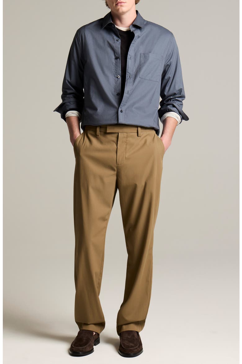 Cotton Poplin Button-Up Shirt, Alternate, color, NEUE BLUE