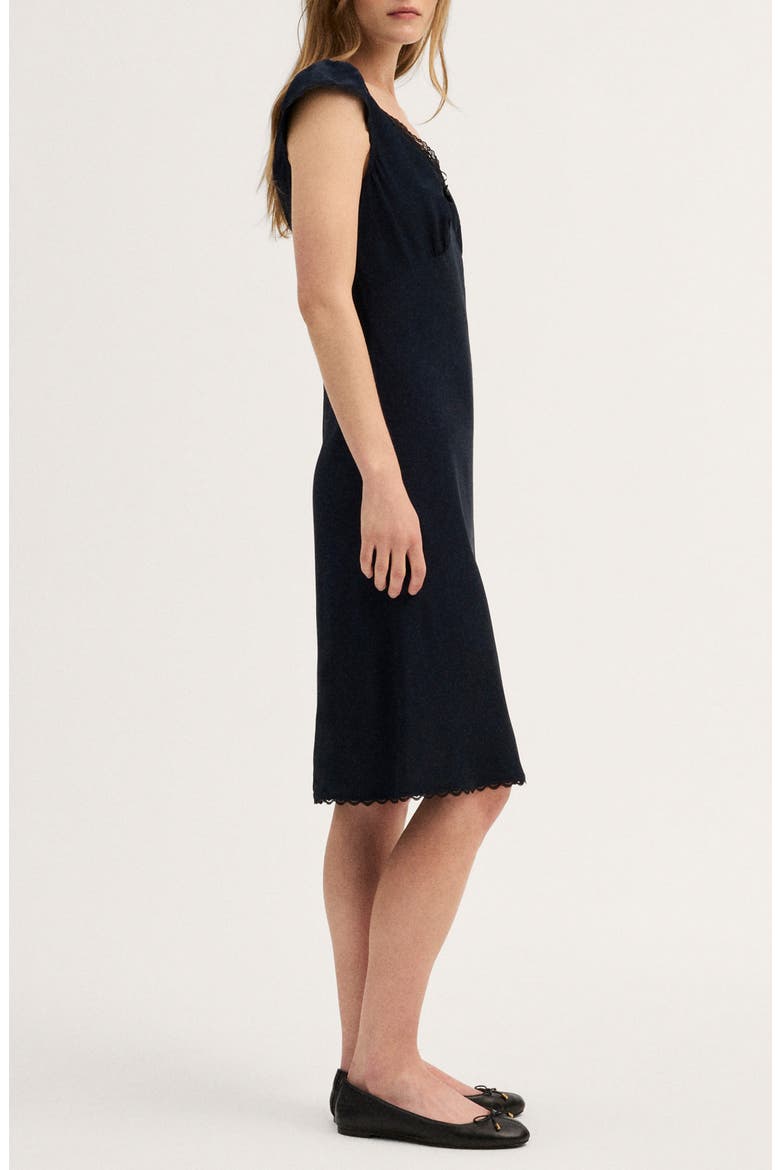 Layton Lace Trim Slipdress, Alternate, color, DEEP INDIGO