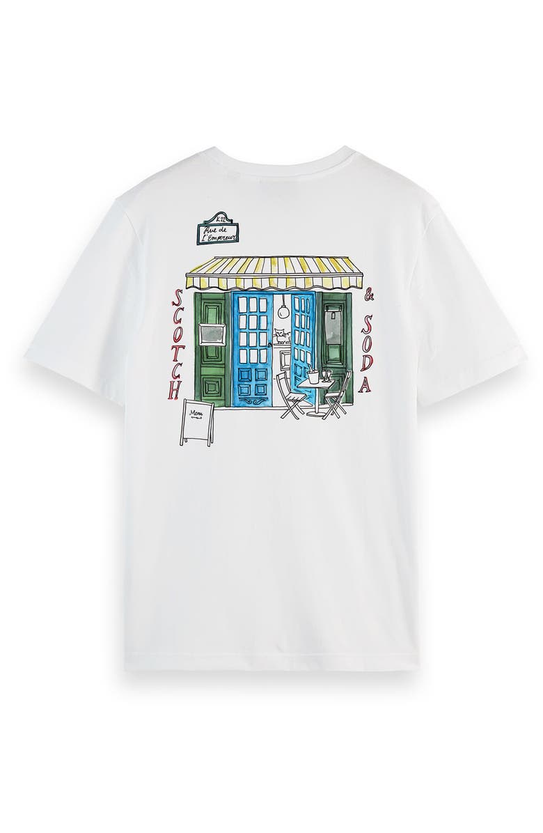 Scotch & Soda Crewneck Graphic T-Shirt, Alternate, color, Bright White