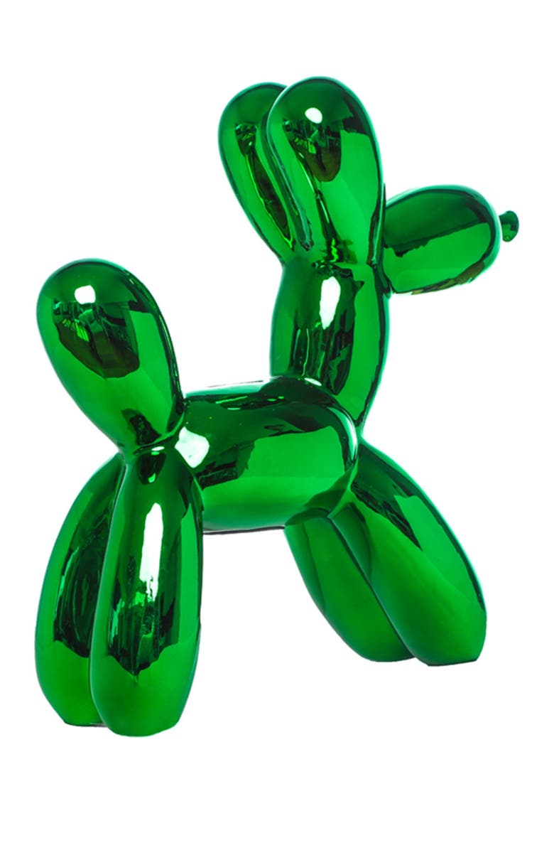 INTERIOR ILLUSIONS Plus Kelly Green Balloon Dog Bank, Alternate, color, Kelly Green
