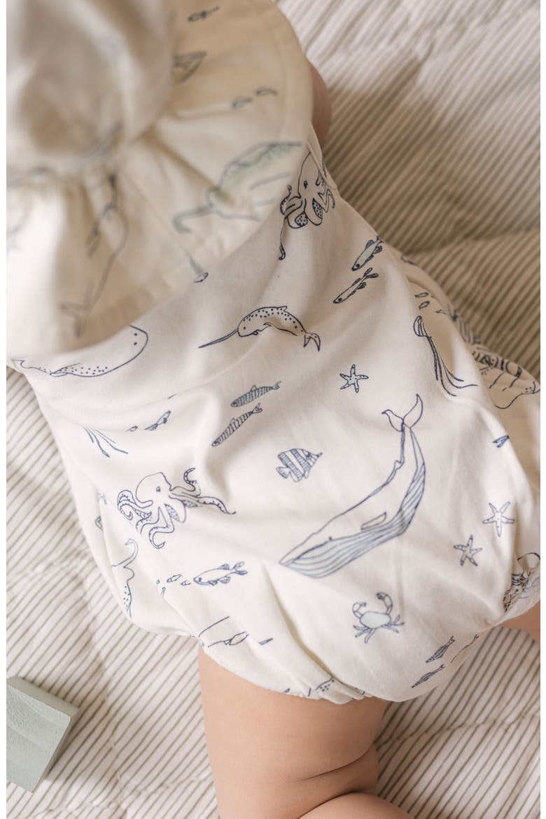Sleeveless Organic Cotton Bodysuit, Alternate, color, LIFE AQUATIC