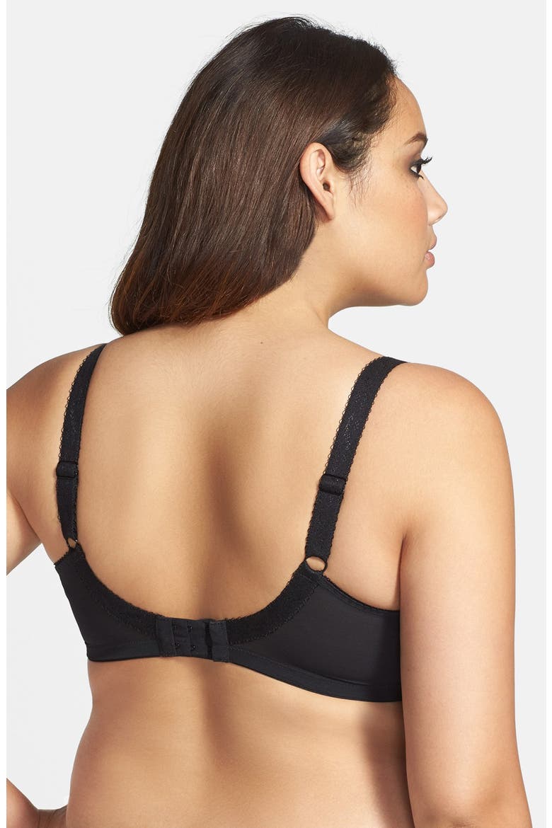 'Imogen' Underwire Half Cup Bra, Alternate, color, BLACK