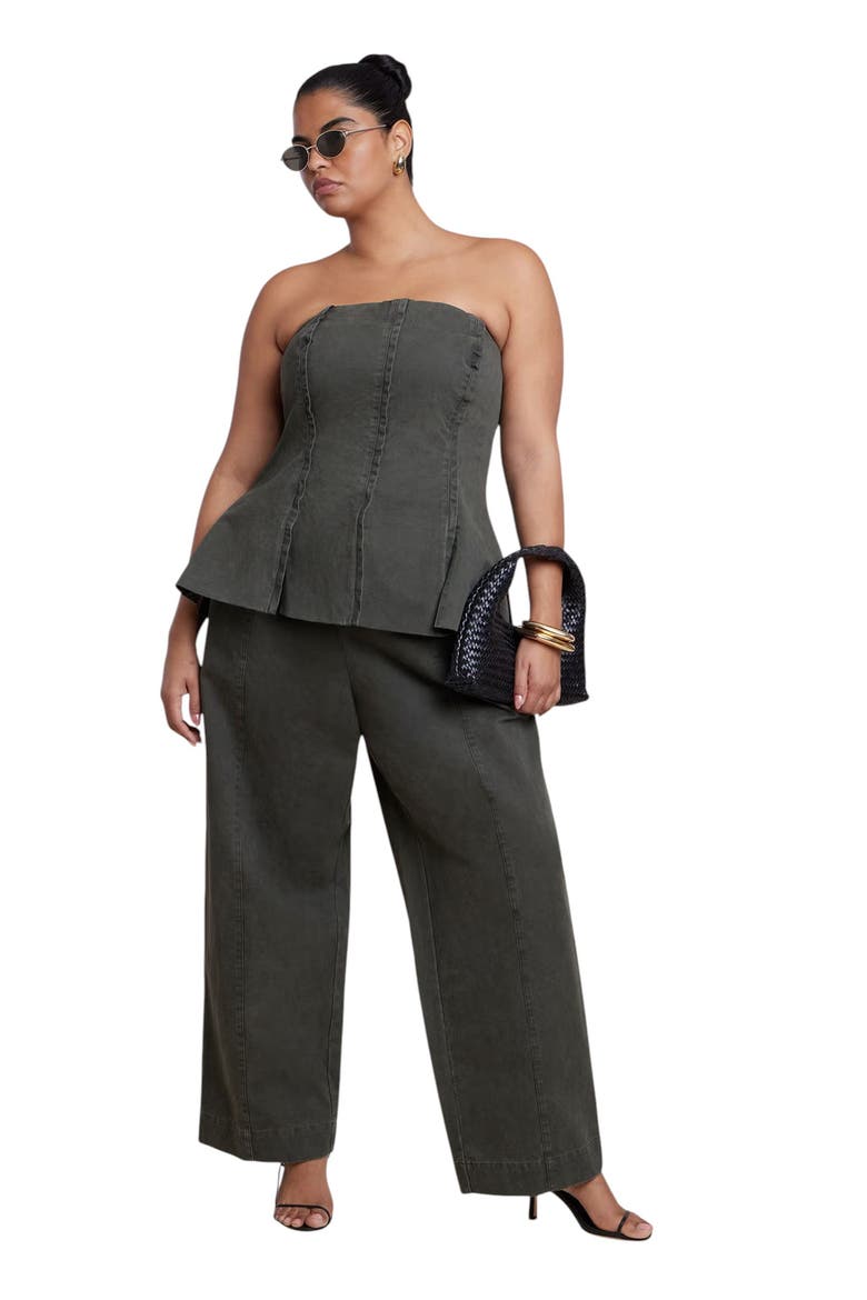 Twill Straight Leg Pant, Alternate, color, BURNT OLIVE