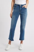Wit & Wisdom Tatum Frayed High Waist Ankle Bootcut Jeans
