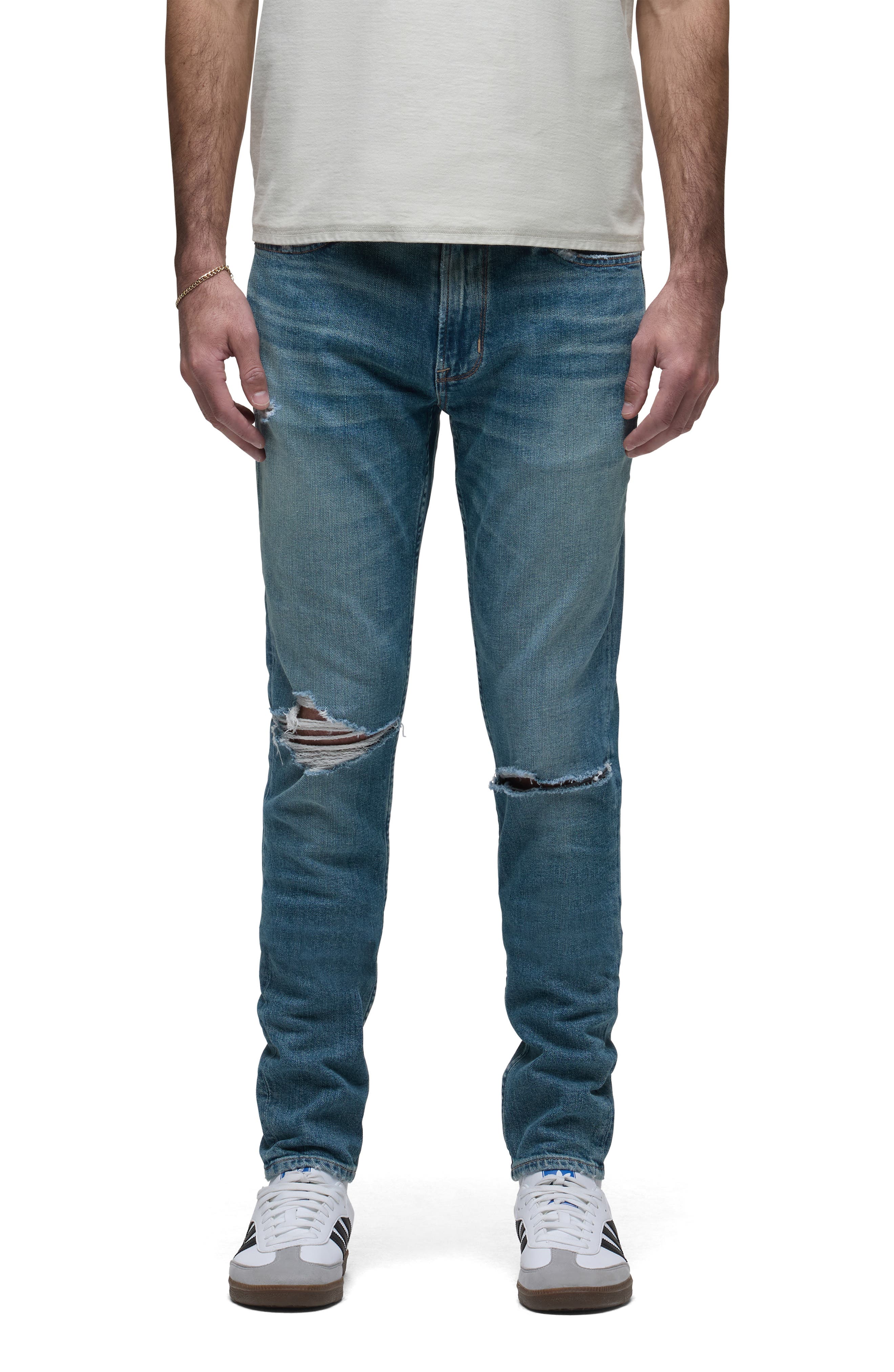 Hudson Jeans Zack Ripped Skinny Jeans
