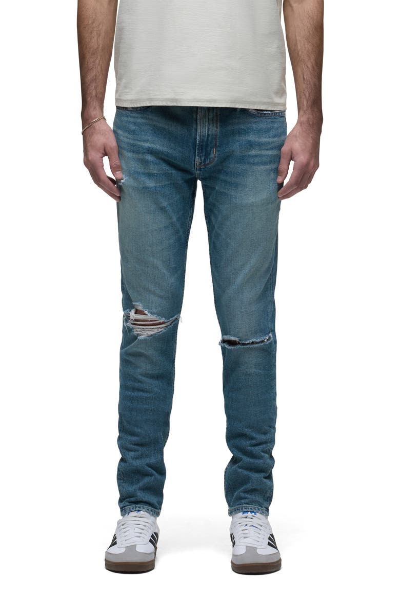 Zack Ripped Skinny Jeans, Main, color, CANAL