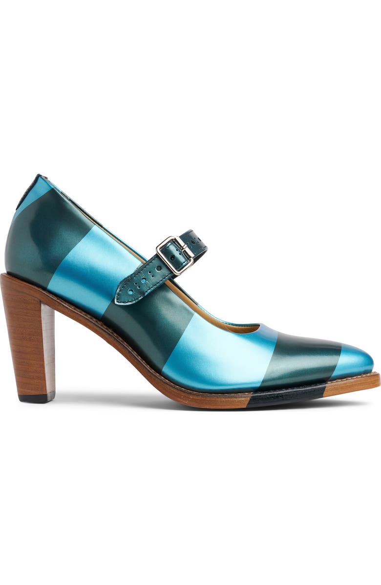 THE OFFICE OF US Mrs. Smith Mary Jane Pump, Alternate, color, Teal Metallic