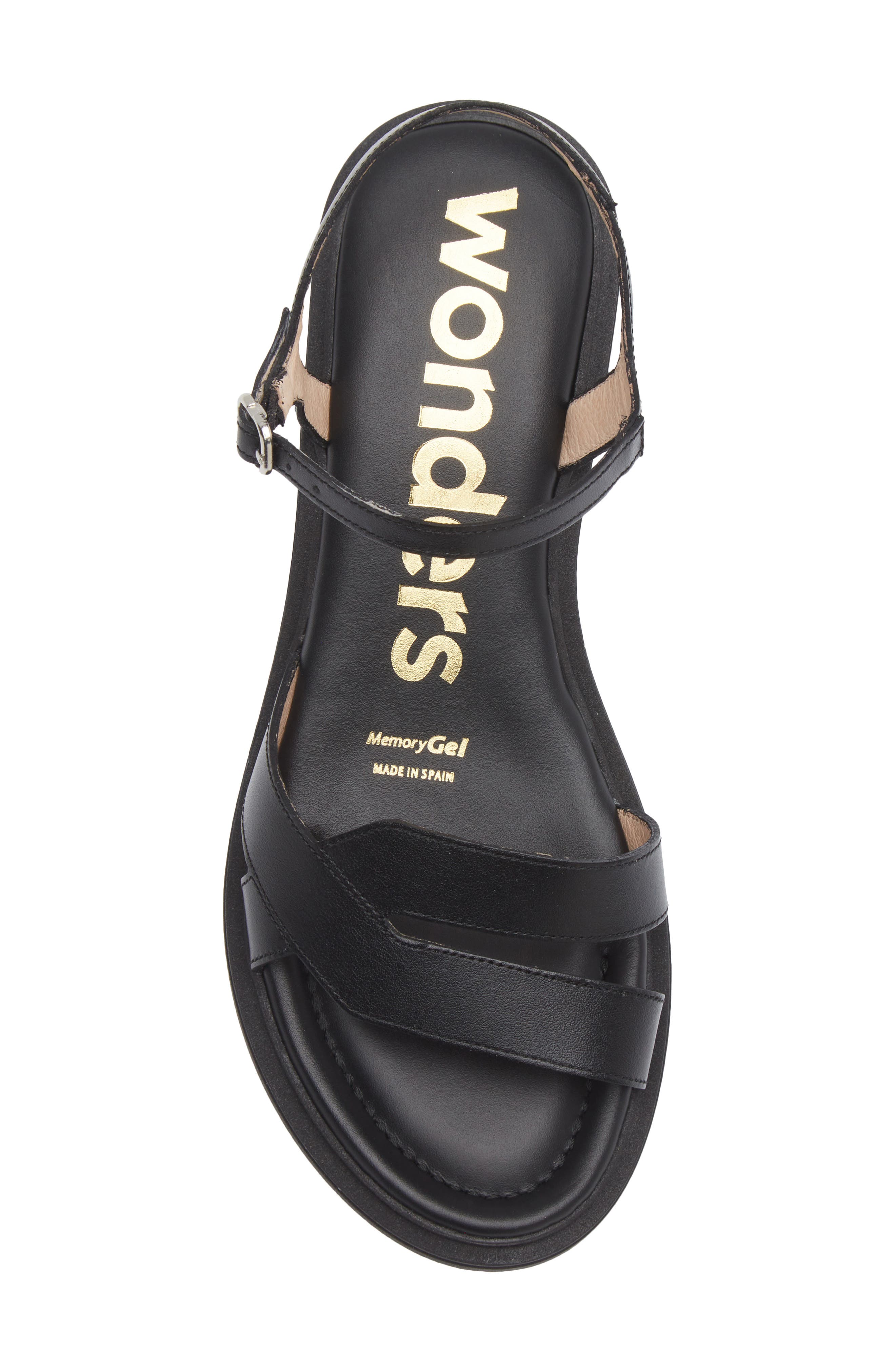 Wonders Ankle Strap Slide Sandal, Alternate, color, Tokat Black