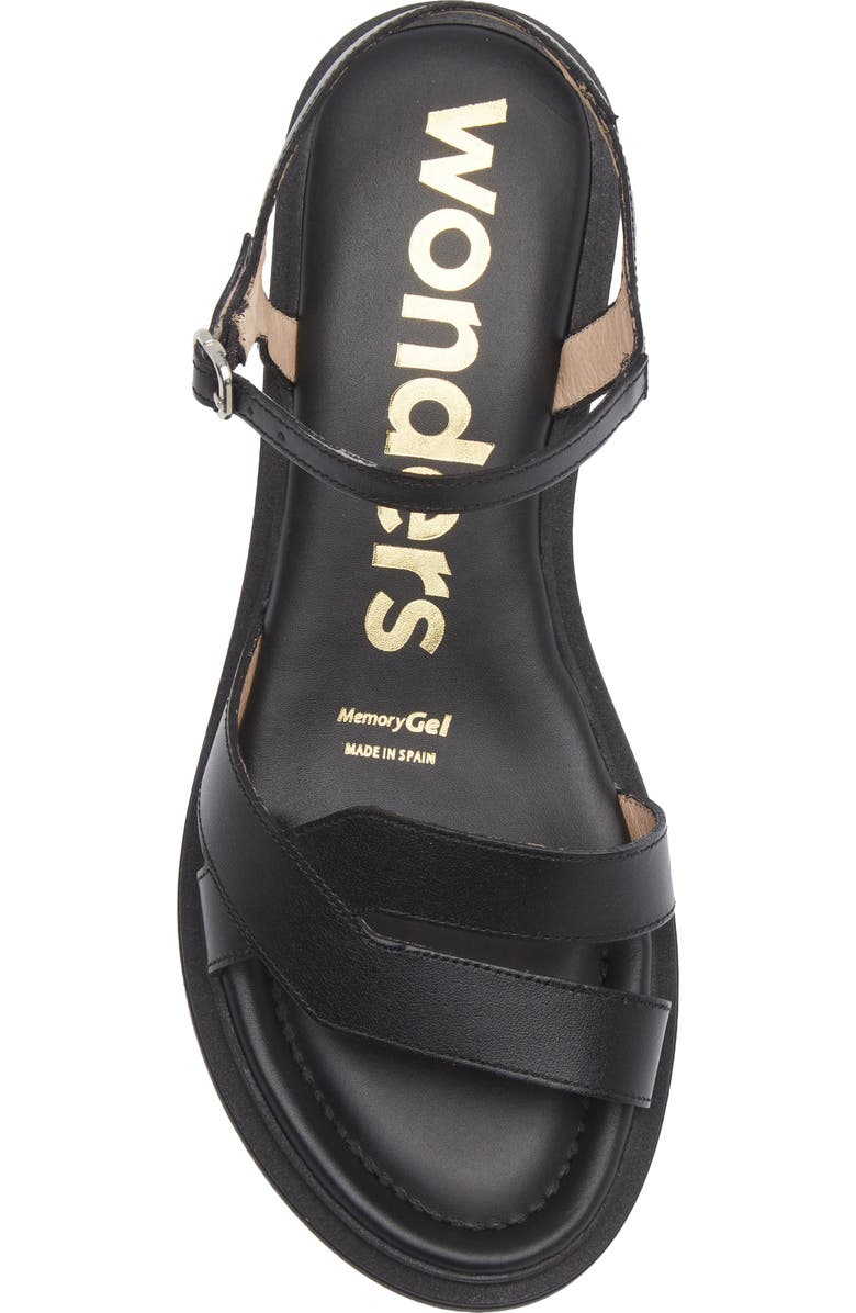 Wonders Ankle Strap Slide Sandal, Alternate, color, Tokat Black