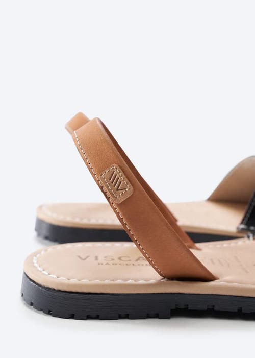 Viscata Menorquina Leather Avarca Sandals In Black
