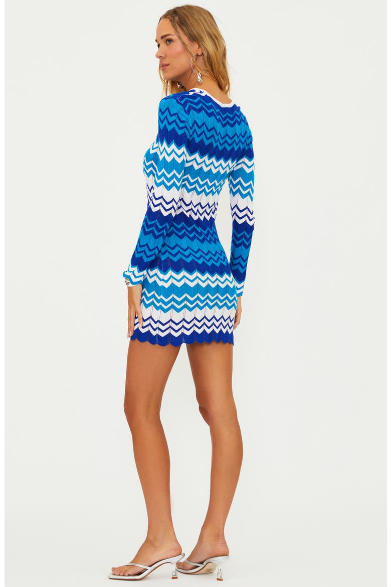 Shea Long Sleeve Cover-Up Dress, Alternate, color, ANTIBES CHEVRON