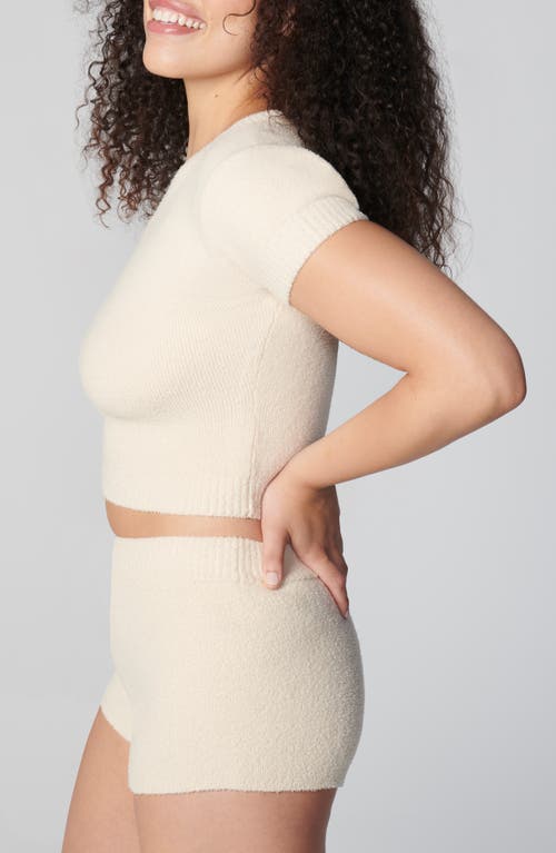 Florence By Mills Short Sleeve Crop Sweater In Neutral
