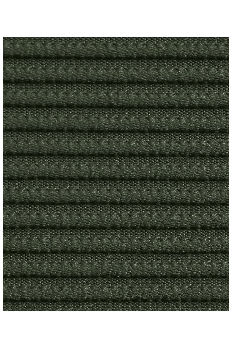 Ribbed Knot Front One Piece Swimsuit, Alternate, color, Rich Olive Green Ottoman