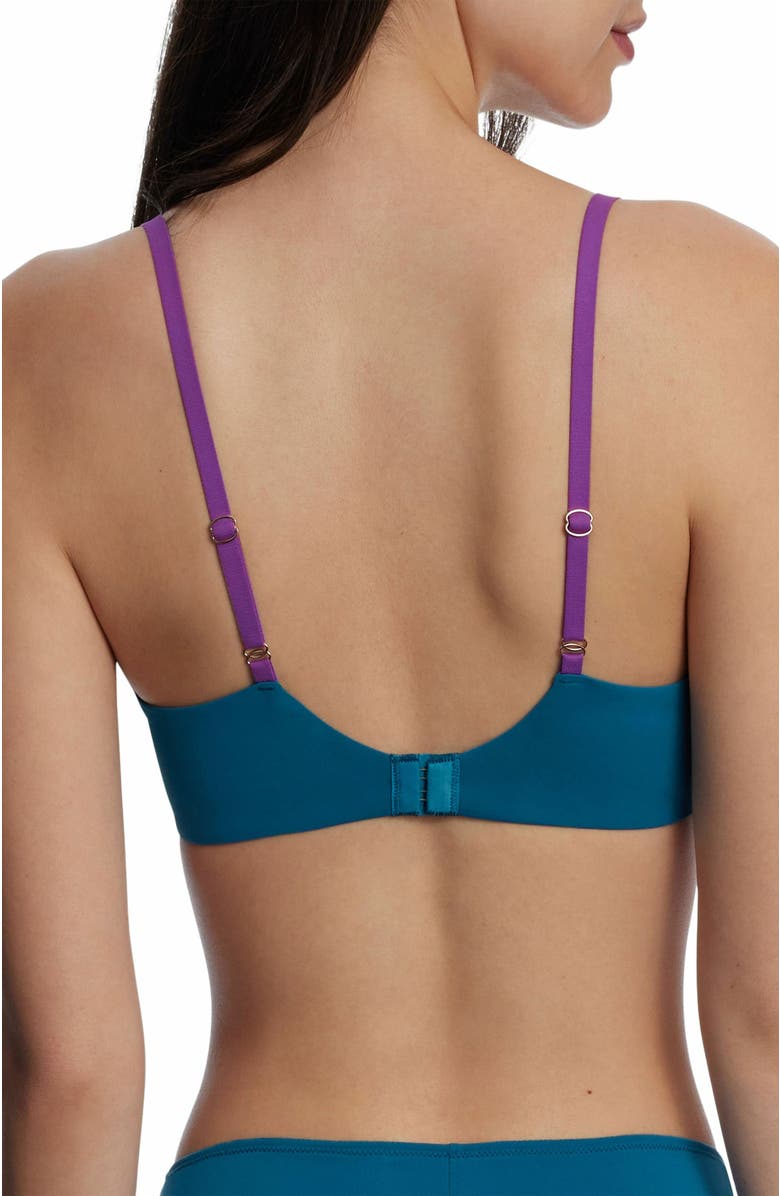 Skarlett Blue Siren Lightly Lined Dotted Lace Bra, Alternate, color, Celestial/Vivid Purple