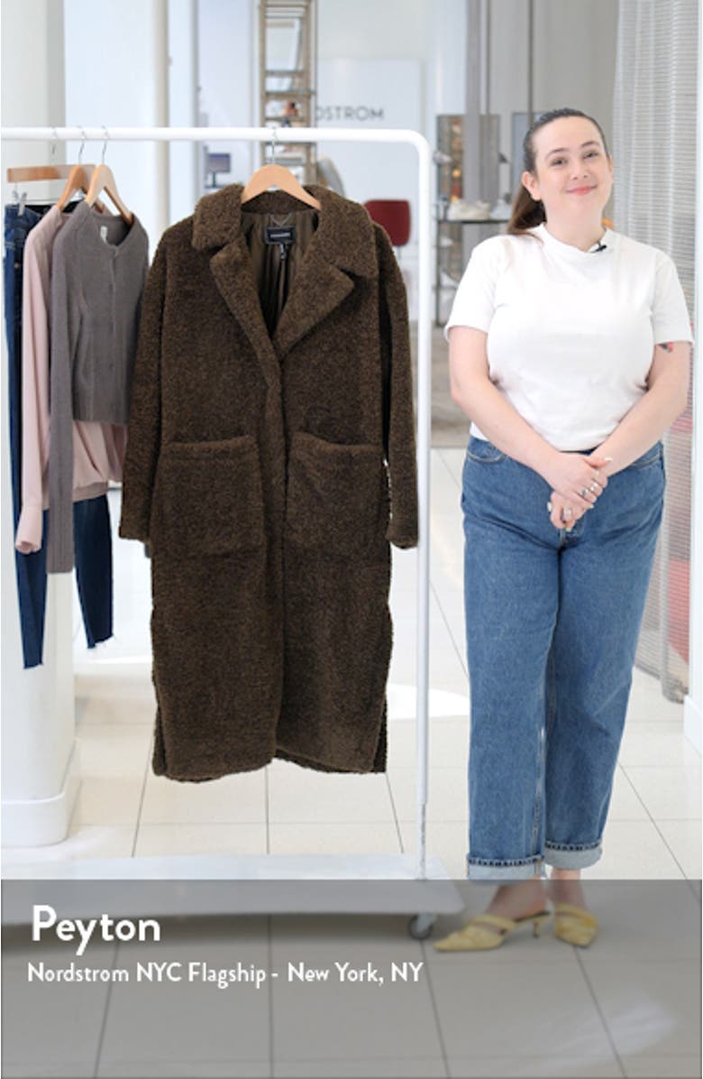 Faux Shearling Teddy Coat, sales video thumbnail