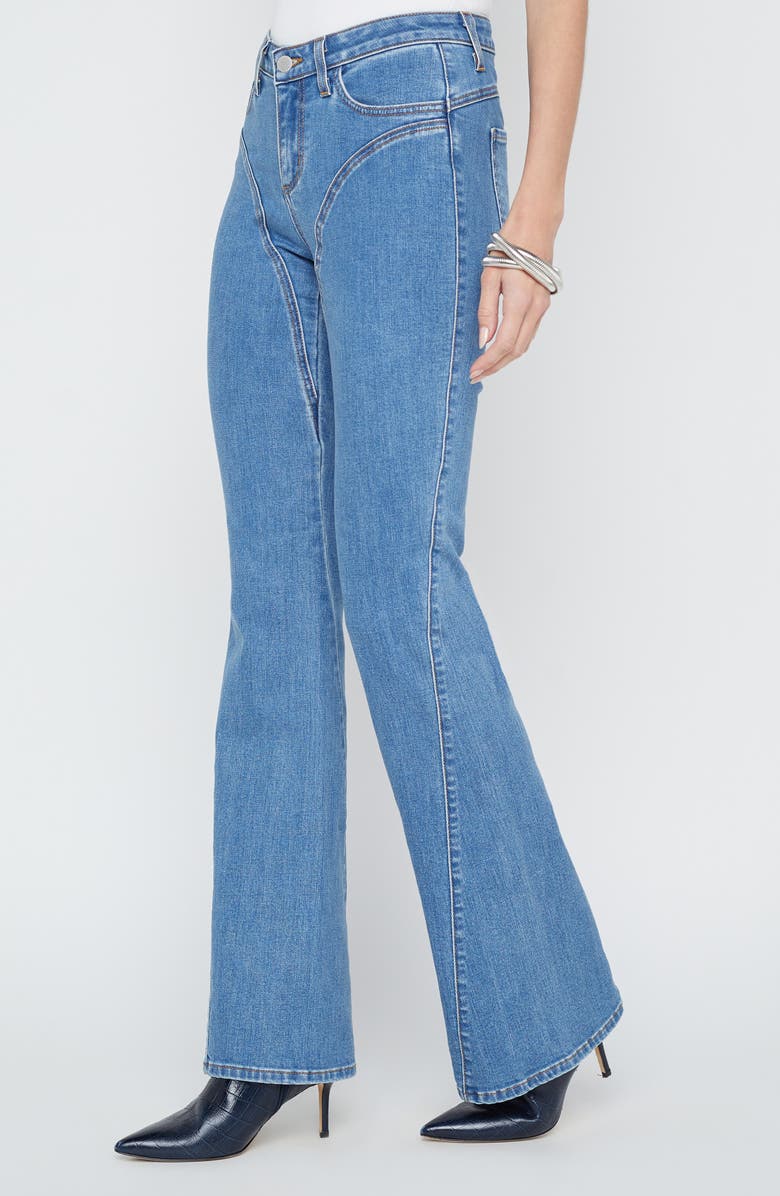 L'AGENCE Deanna Seamed Flare Jeans, Alternate, color, 