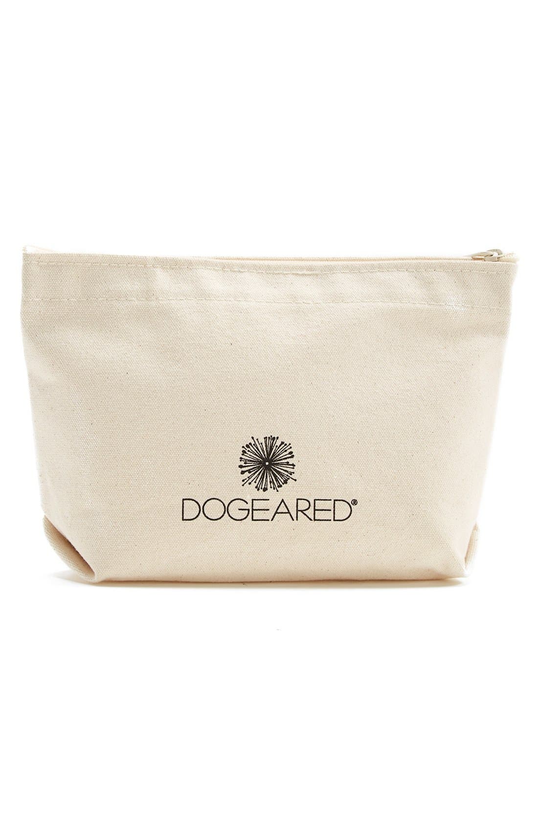 Dogeared 'The Lil' Zip' Print Pouch, Alternate, color, 
