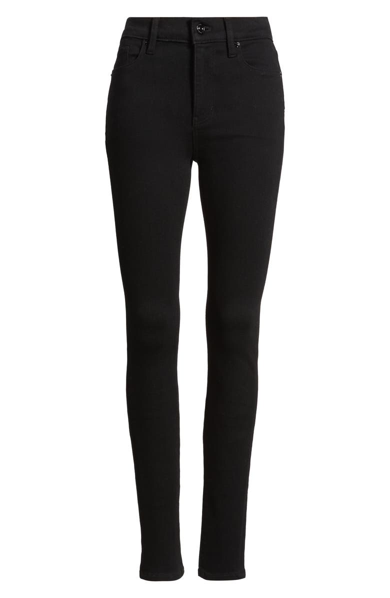 FRAME Le High Skinny Jeans, Alternate, color, Black