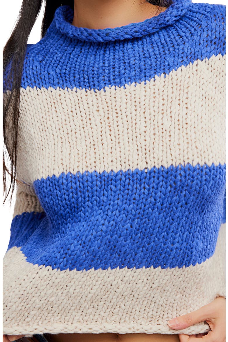 Rugby Stripe Sweater, Alternate, color, BLUE