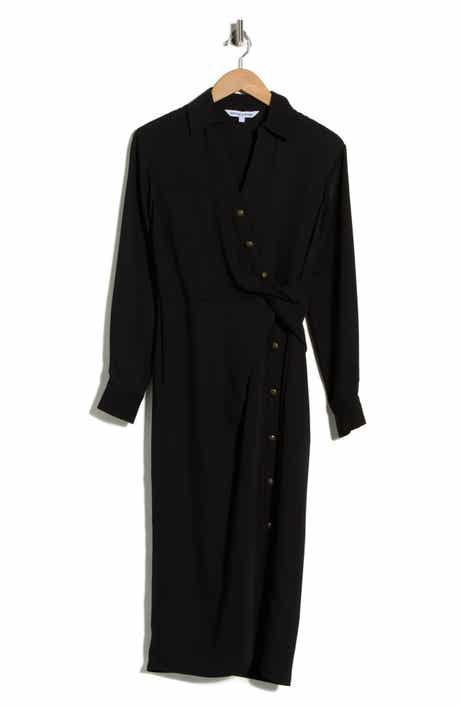 Veronica Beard Wright Long Sleeve Shirtdress