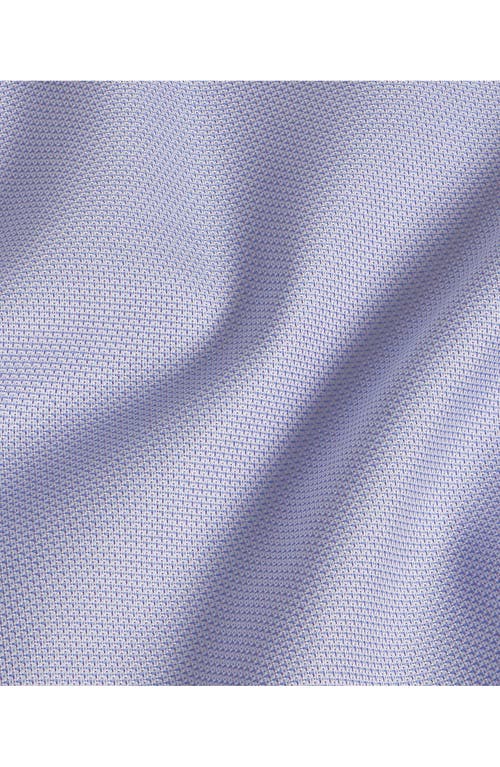 David Donahue Slim Fit Cotton Dress Shirt In Lilac/blue