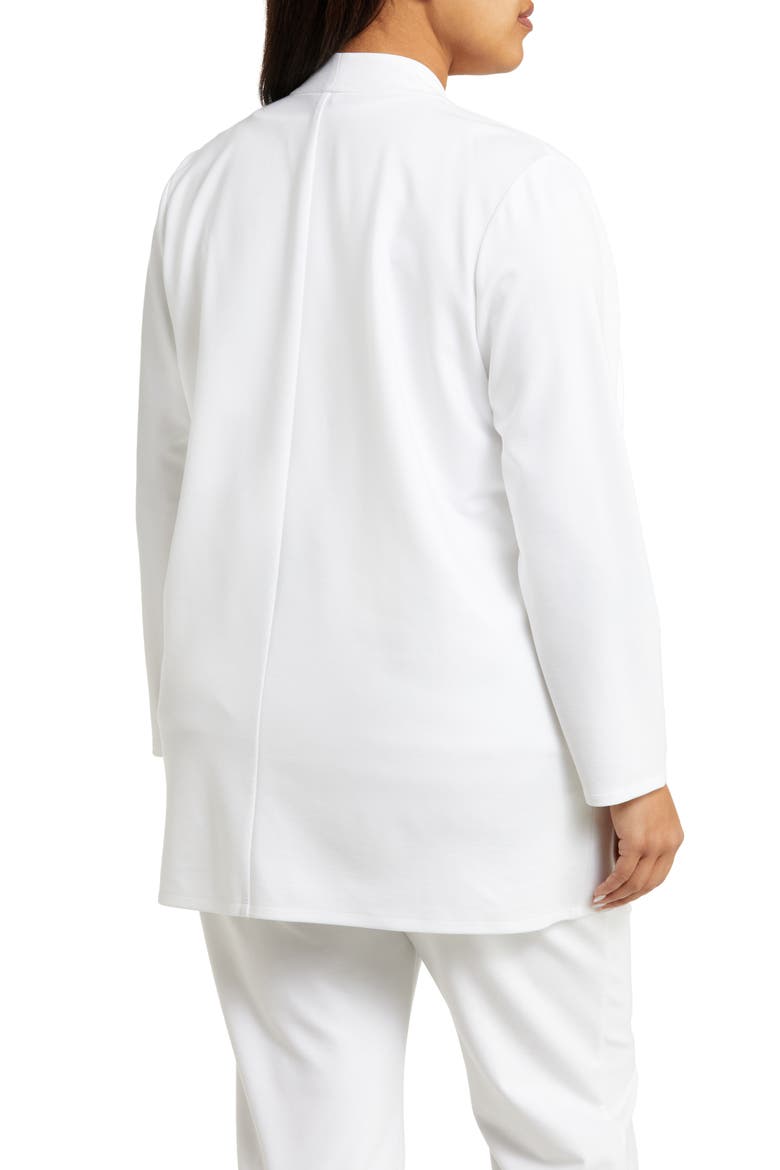 High Collar Long Jacket, Alternate, color, IVORY