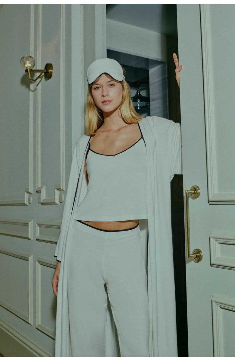 House Of Silk Monroe Soft Strap Set and Eye Mask, Alternate, color, White