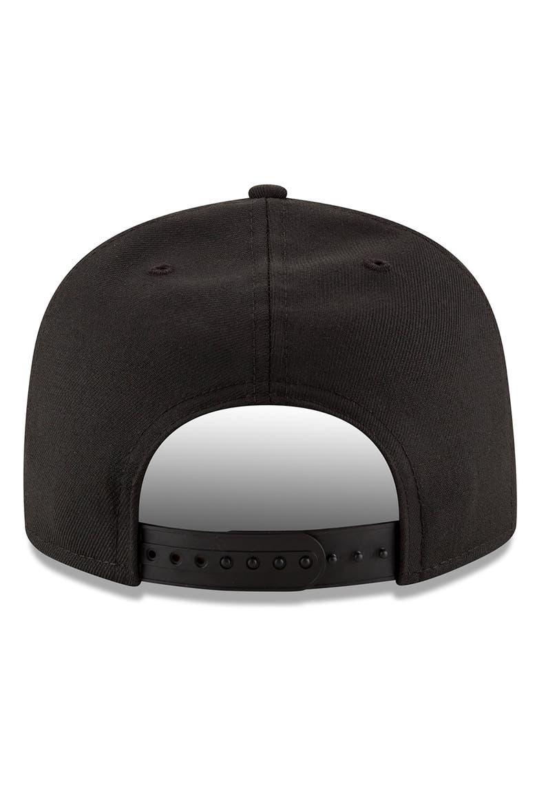 Men's New Era Black LA28 Superbloom Collection 9FIFTY Snapback Hat, Alternate, color, Black